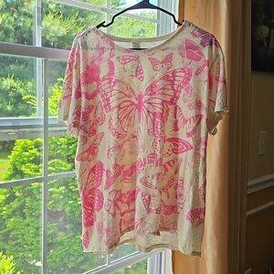 Magnolia Pearl Butterfly Tee One Size